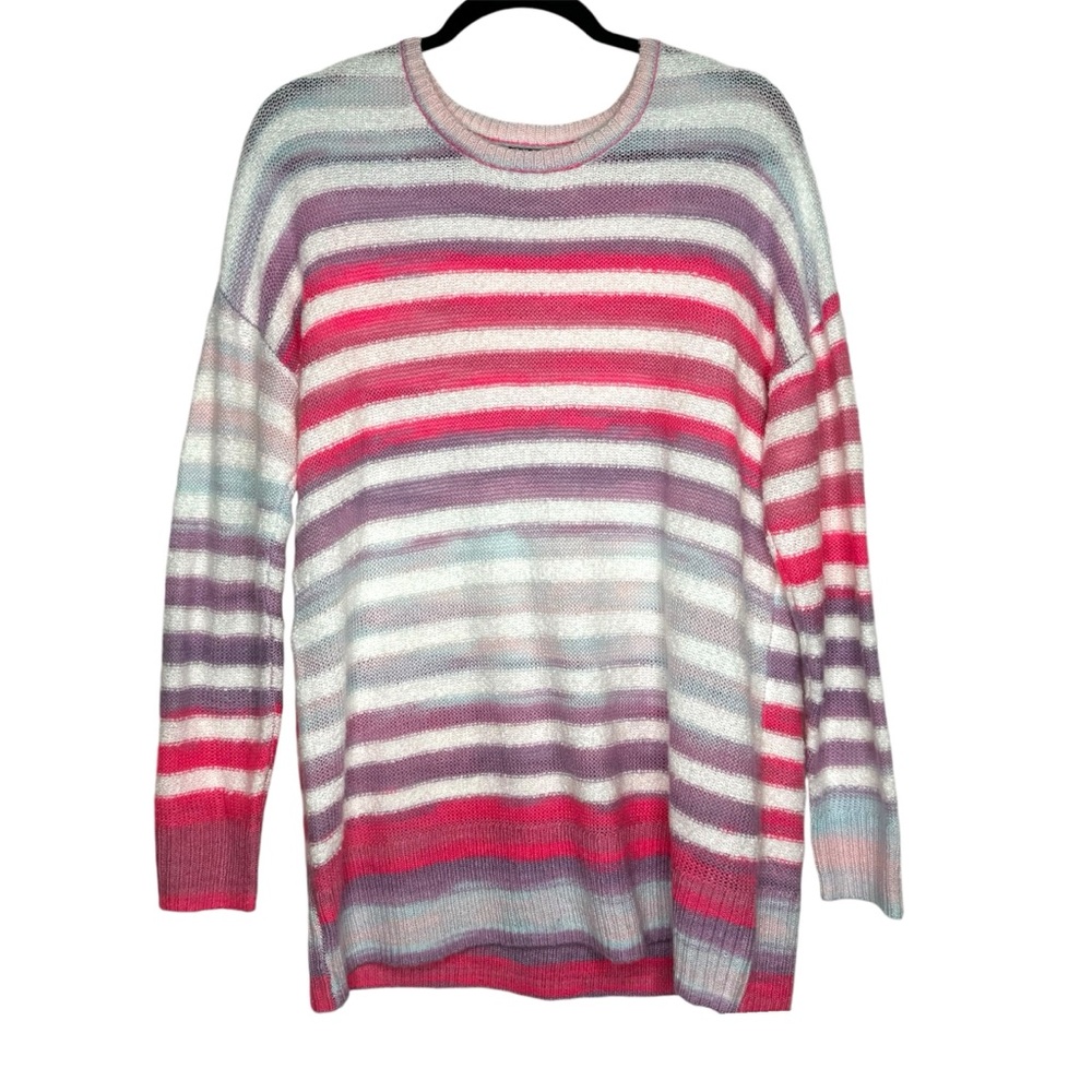 Torrid Multicolor Stripe Pullover Drop Shoulder S… - image 2